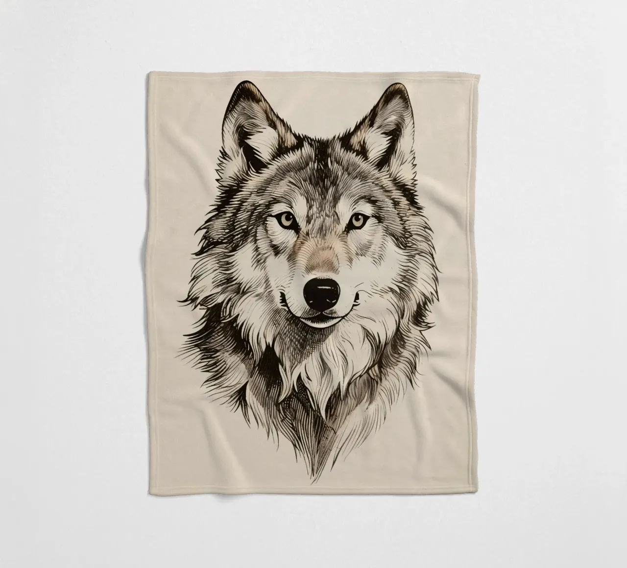 Wolf Fleecedecke von knowledge