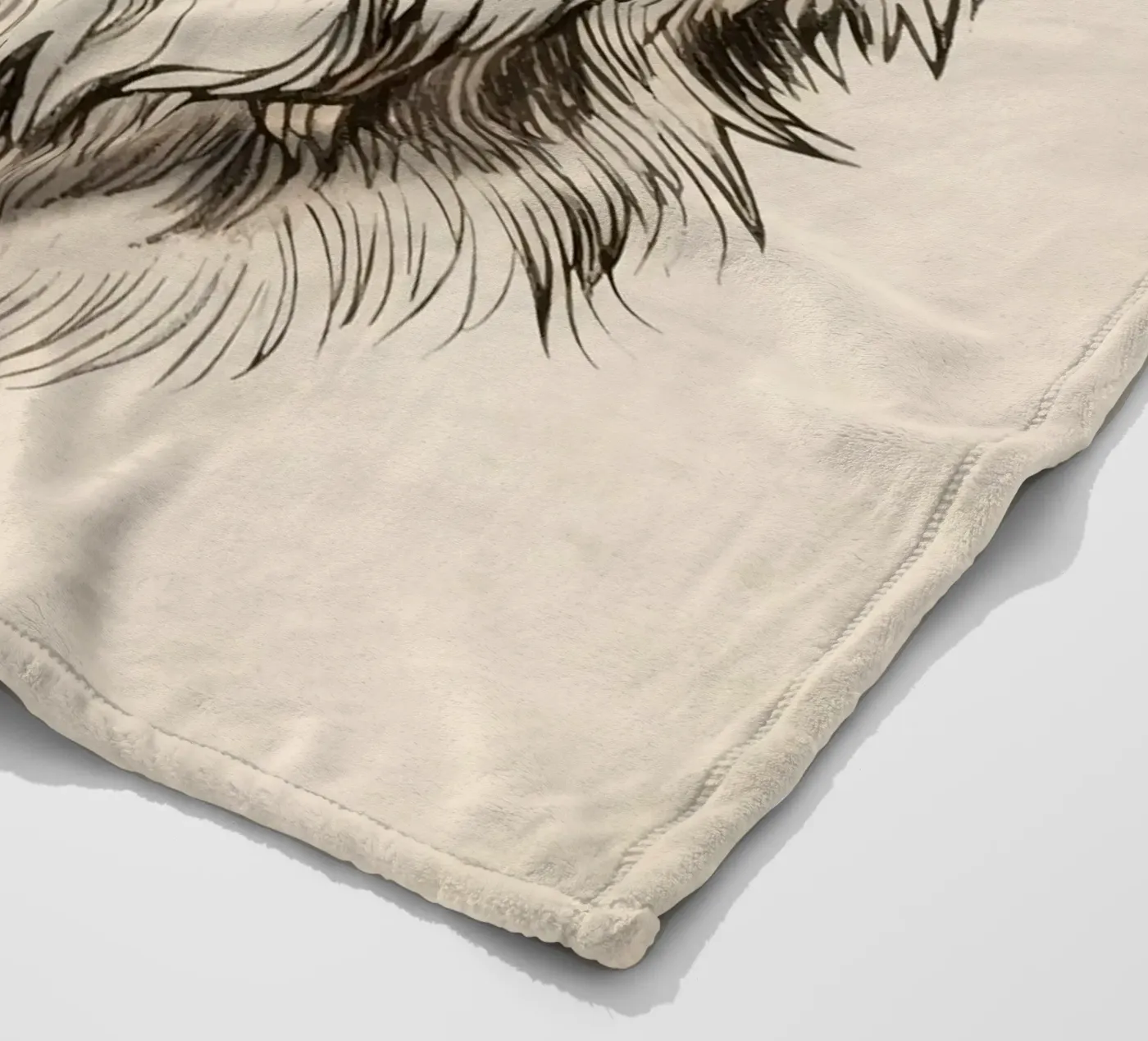 Wolf fleece blanket by knowledge