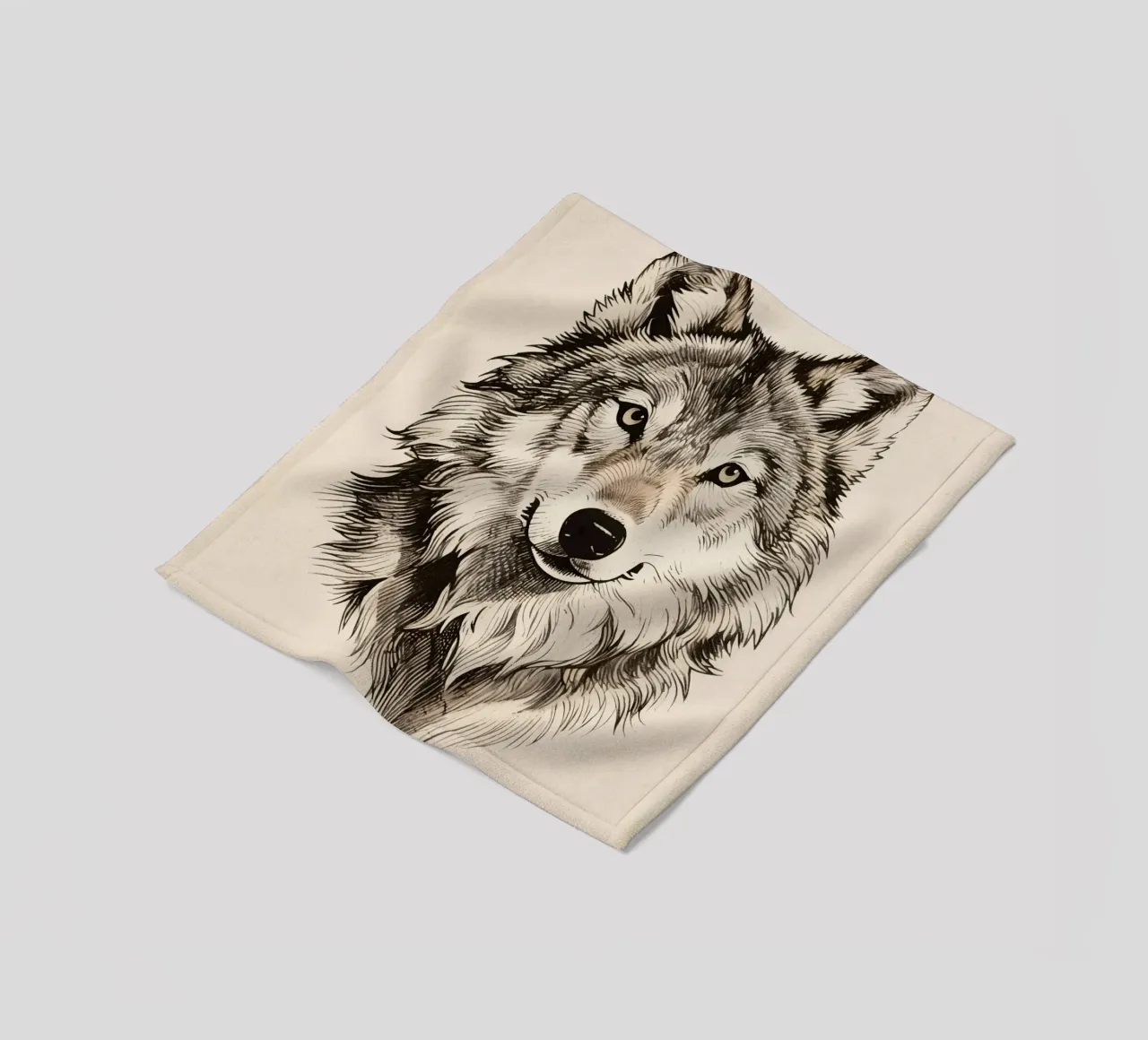 Wolf Fleecedecke von knowledge