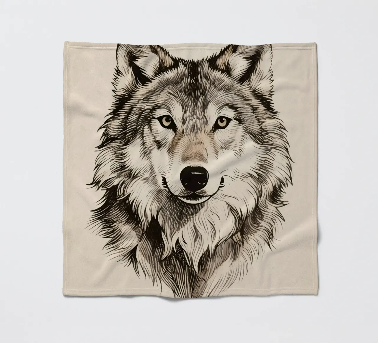 Wolf Fleecedecke von knowledge