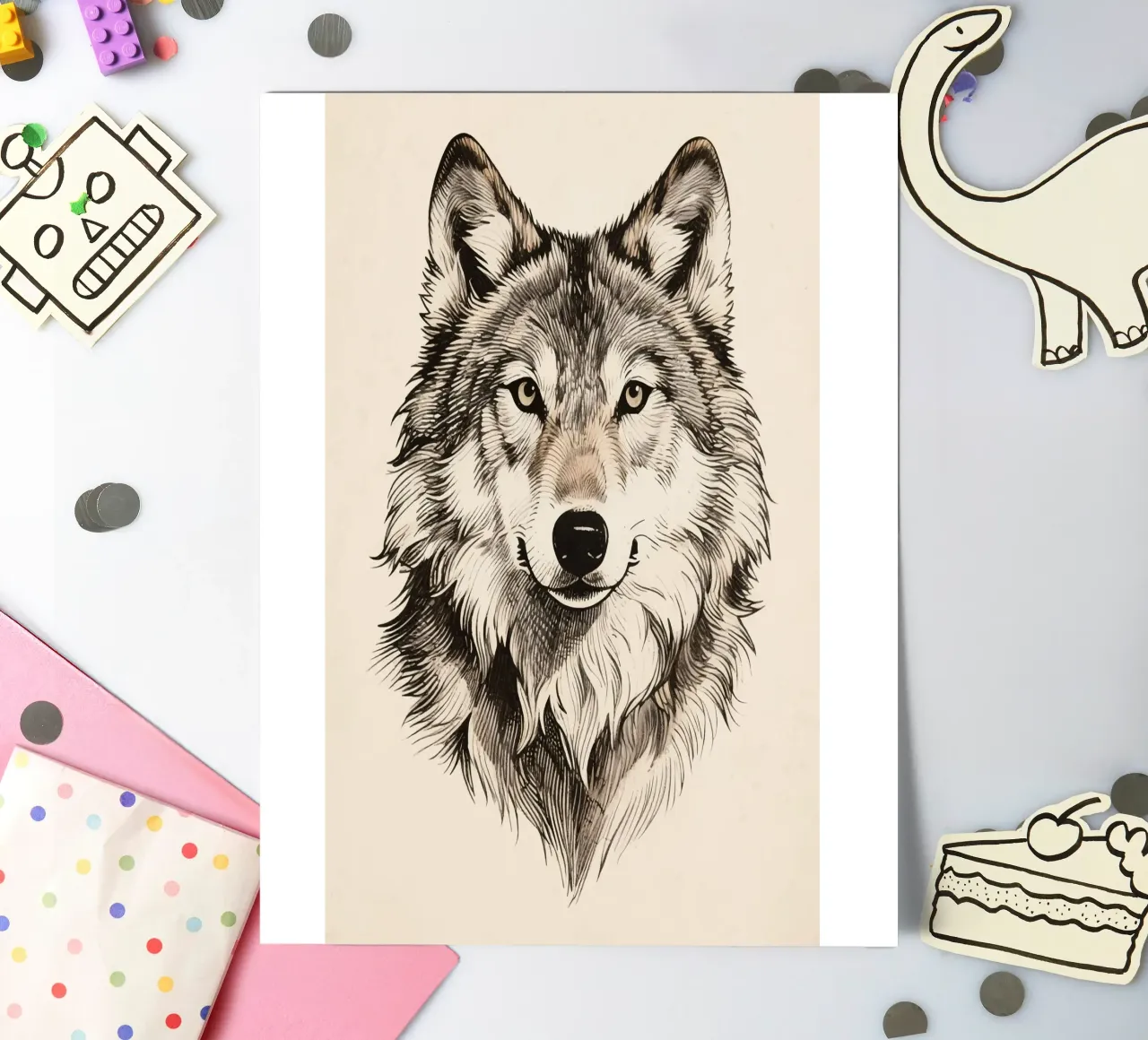 Wolf sticker sheet by knowledge