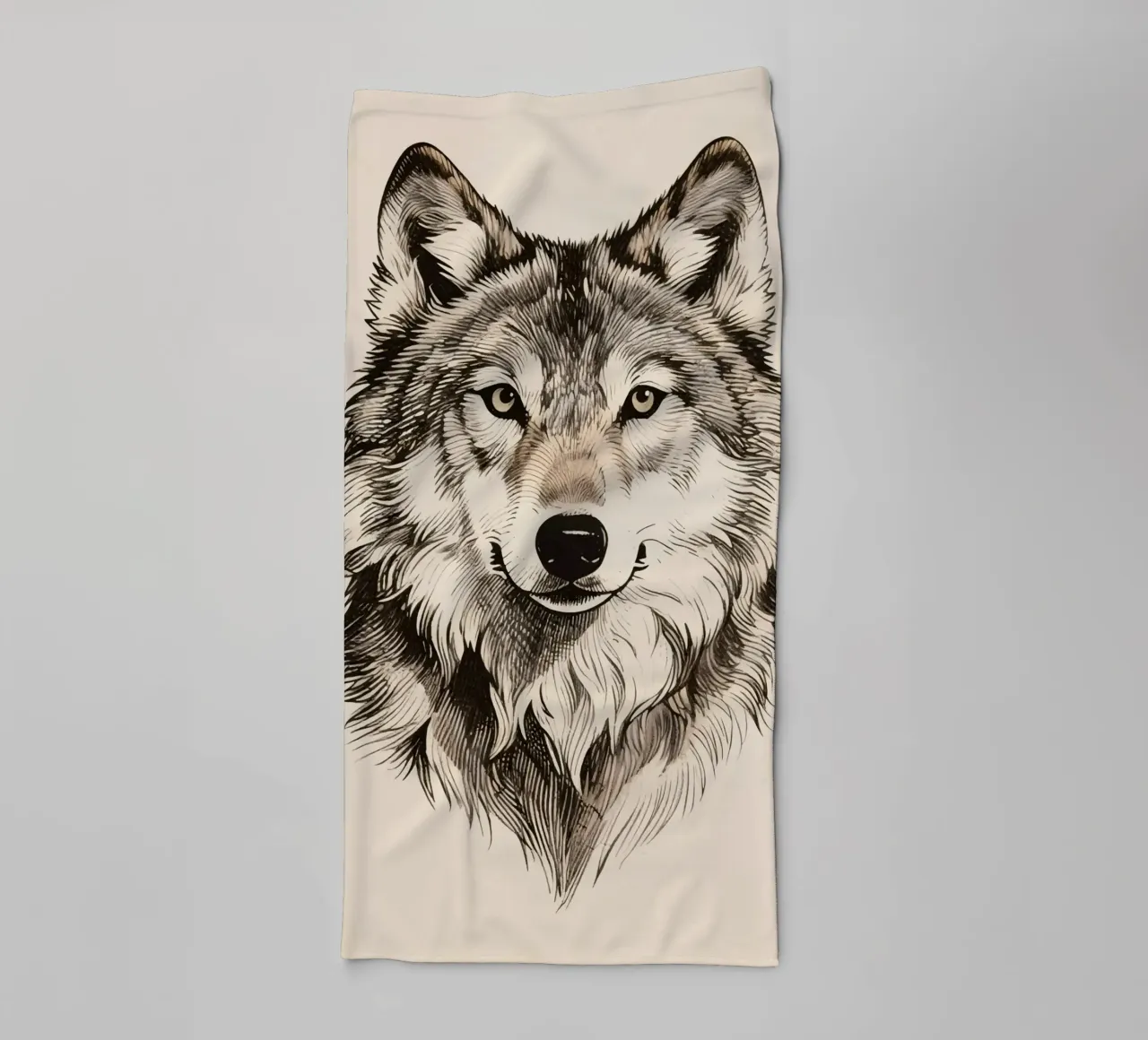Wolf towel by knowledge