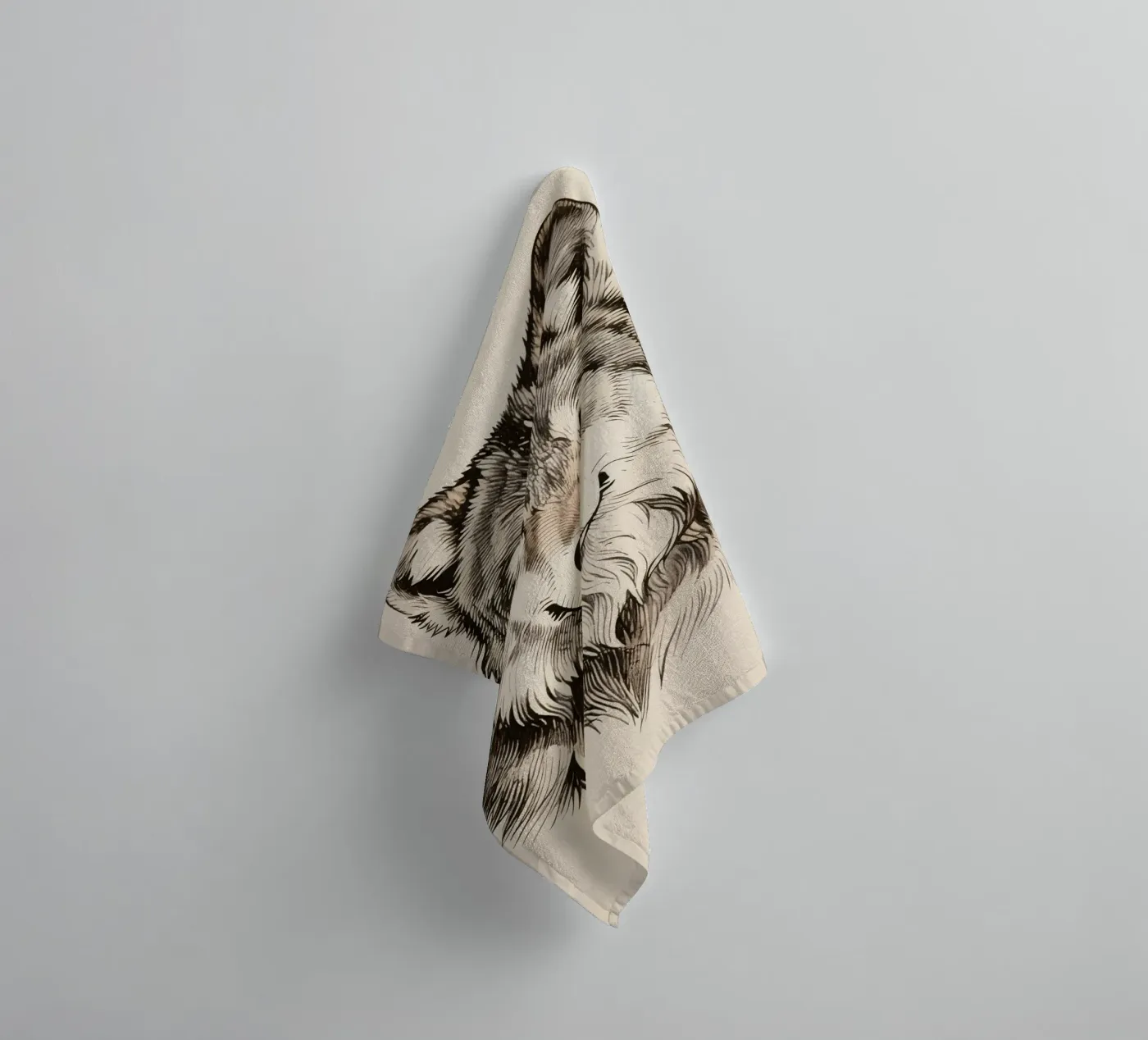 Wolf badhanddoek van knowledge