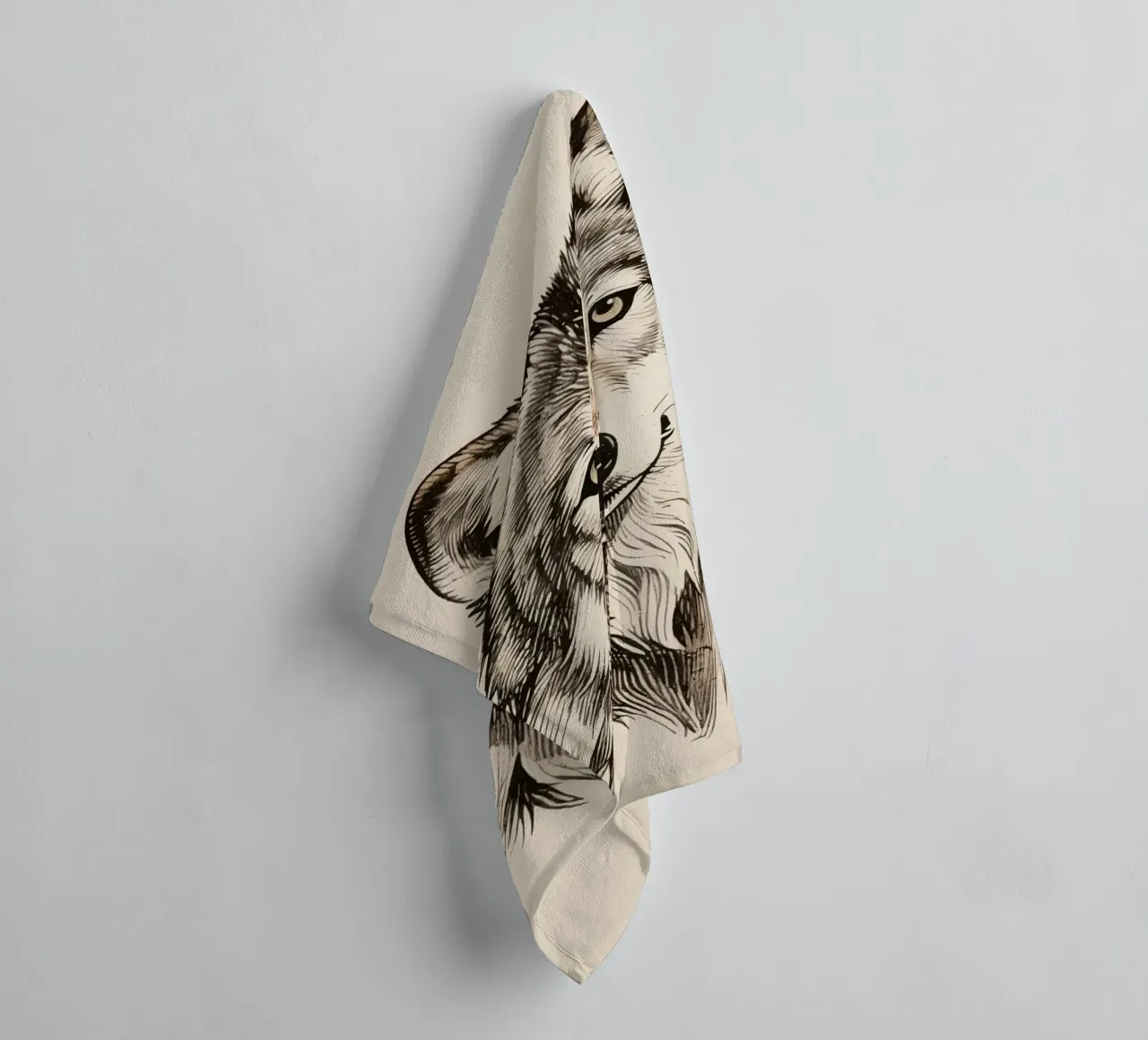 Wolf towel by knowledge
