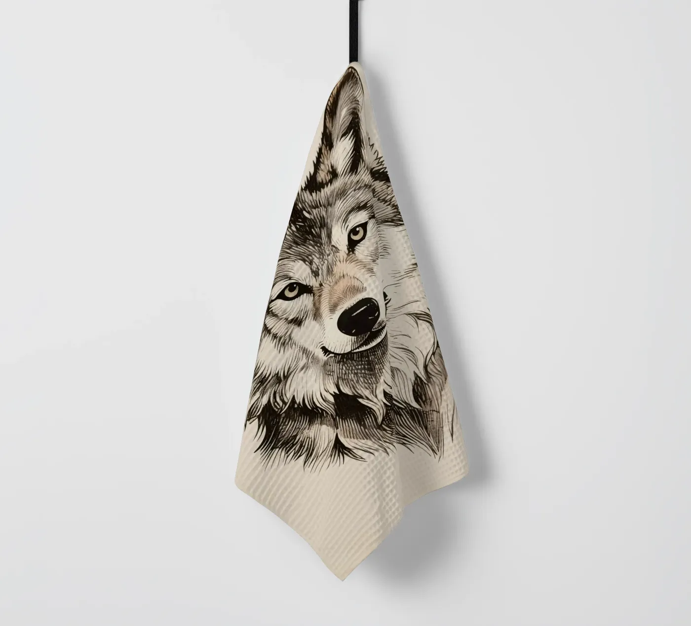 Wolf Geschirrtuch von knowledge