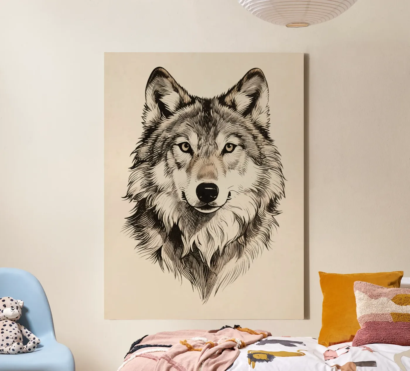 Wolf canvas van knowledge