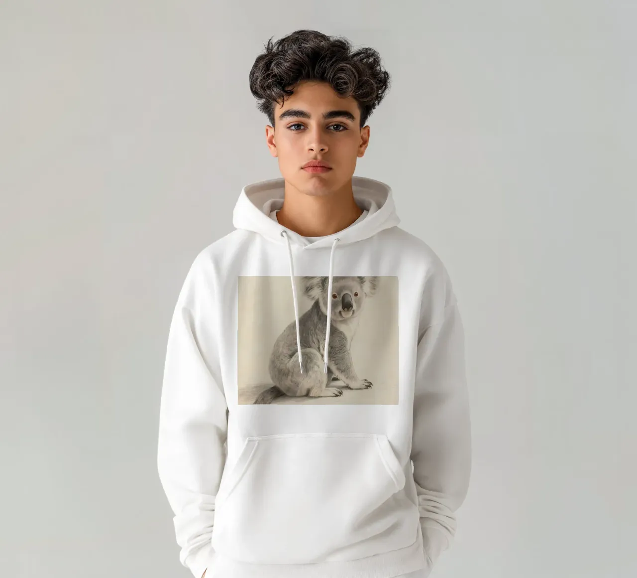 Koala felpa con cappuccio da knowledge