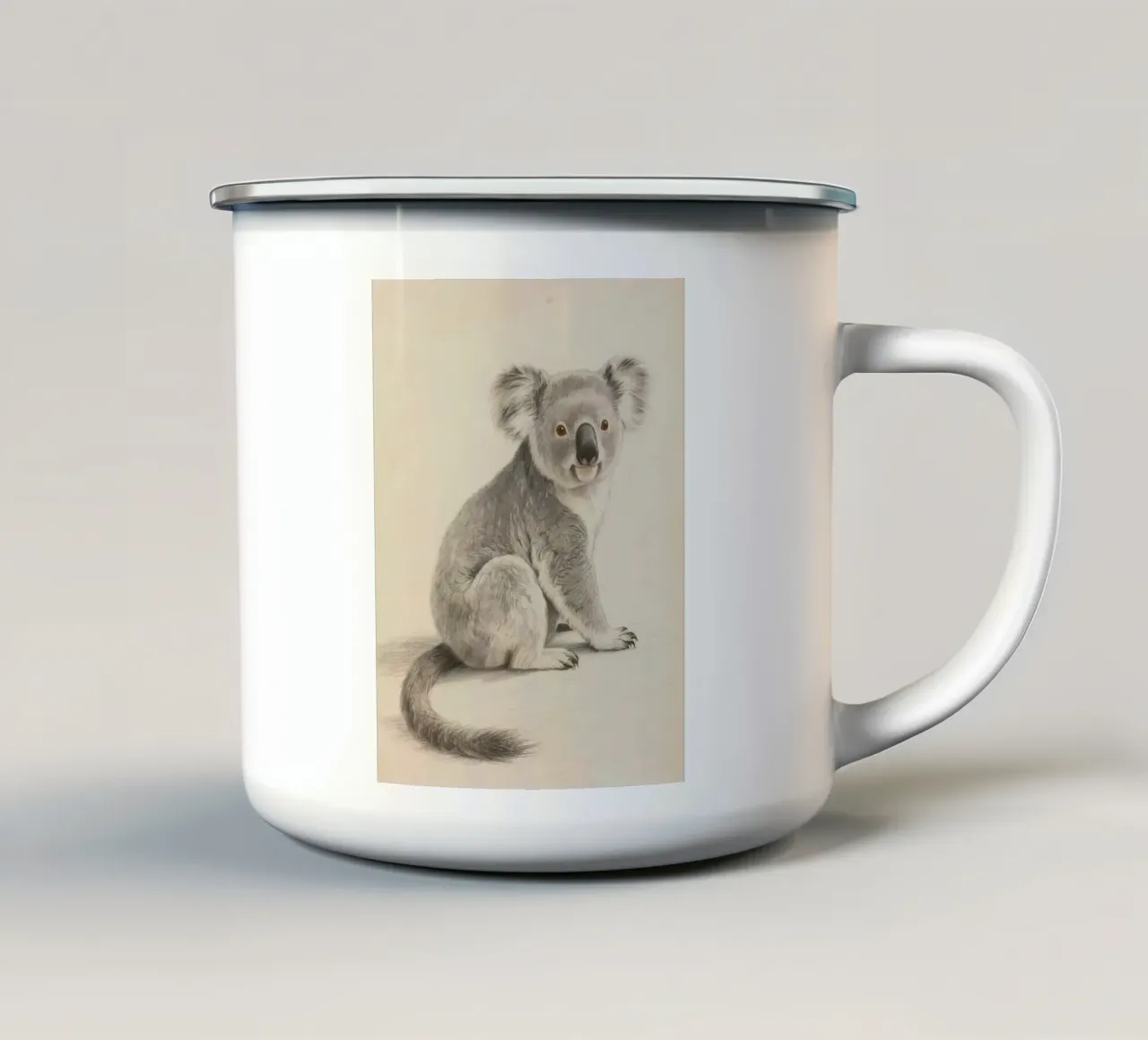 Koala tazza in smalto da knowledge