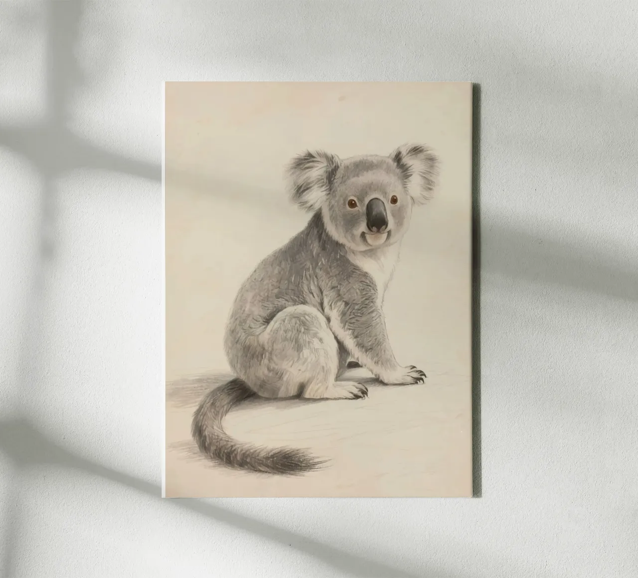 Koala tela con Cornice a cassetta da knowledge