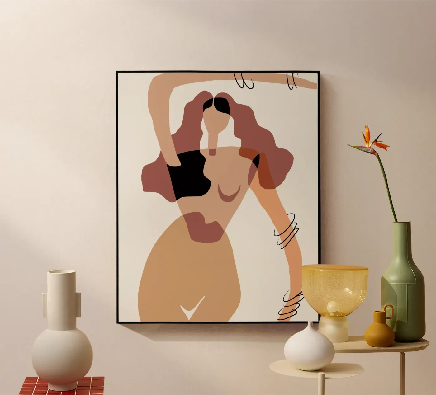 Beige nudo 08 plexiglass da Little Dean