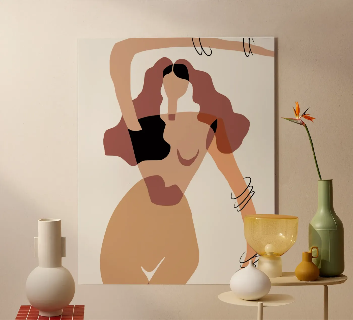 Beige nudo 08 plexiglass da Little Dean