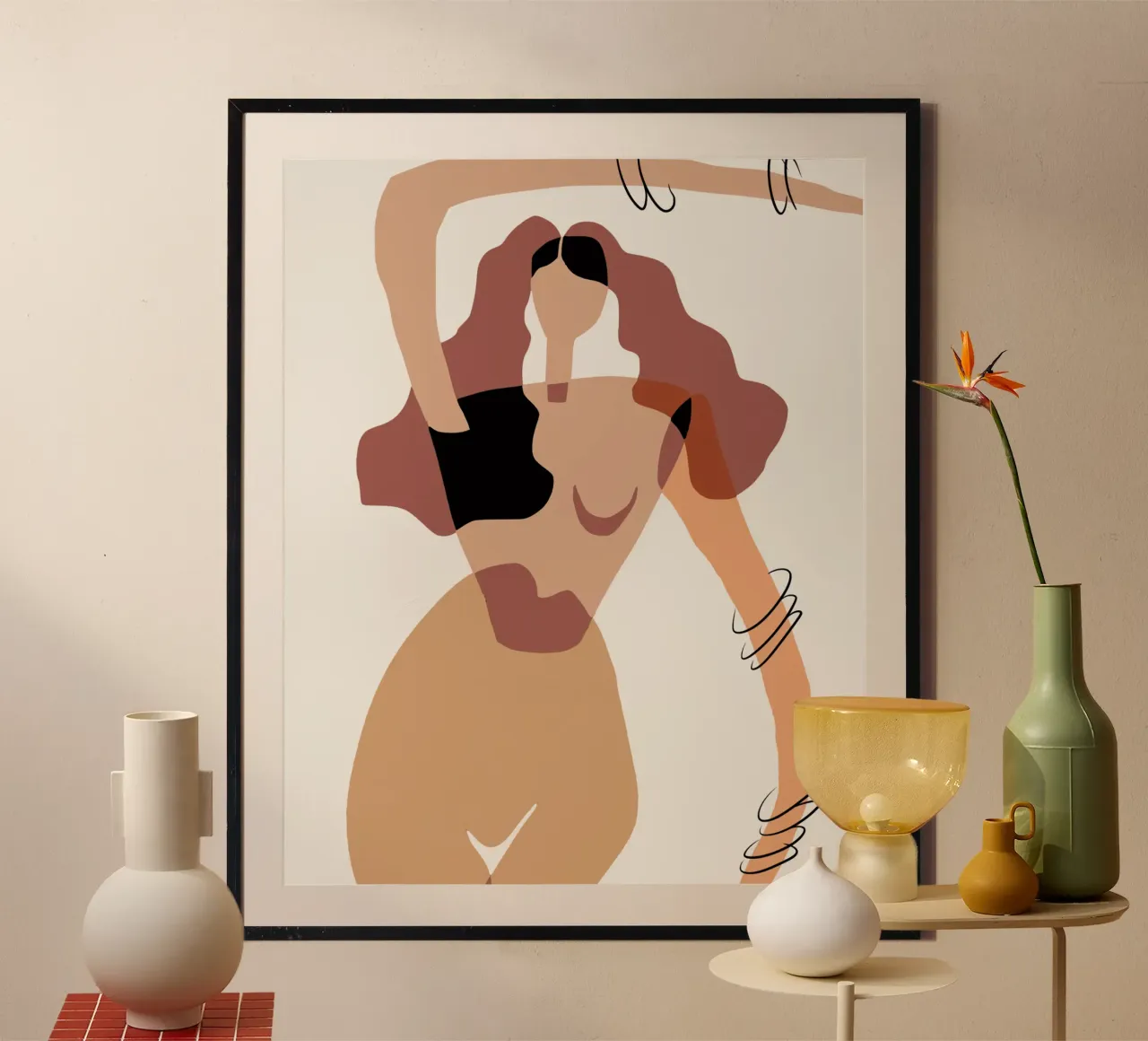 Beige nudo 08 poster da Little Dean