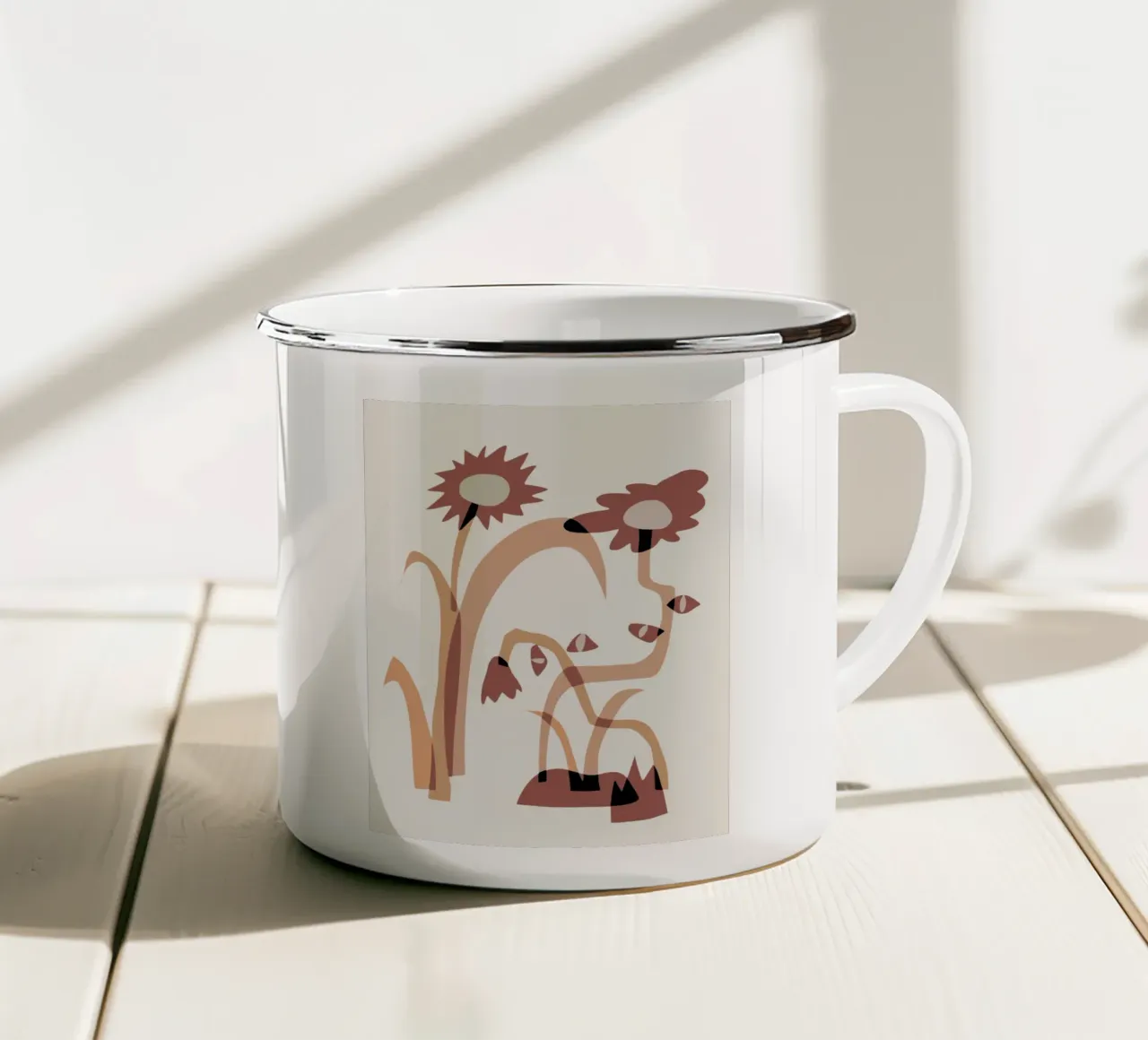 Fiore stravagante 02 tazza in smalto da Little Dean