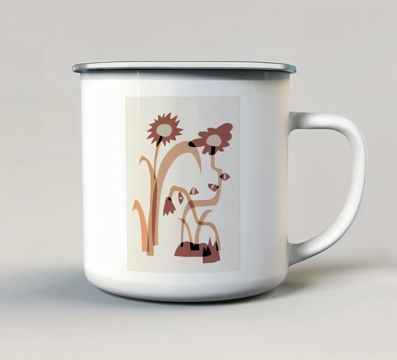 Fiore stravagante 02 tazza in smalto da Little Dean