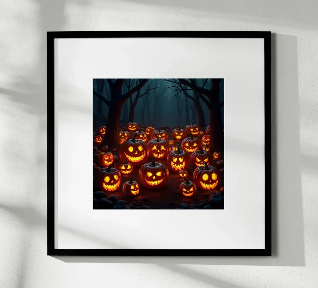 Halloween_zucche nel bosco_5 poster da Fantasie & Mystikwelten by LK