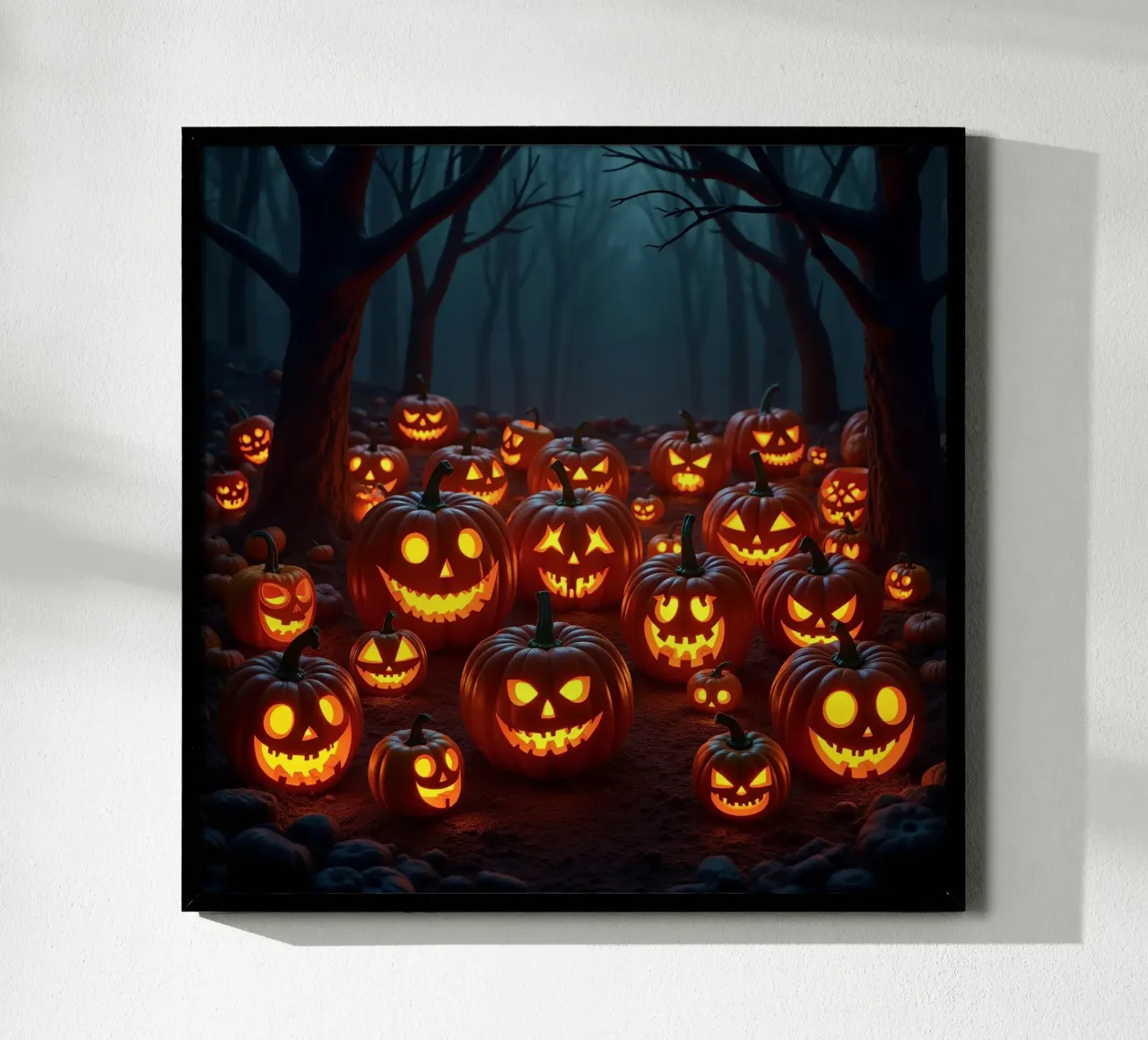 Halloween_zucche nel bosco_5 poster da Fantasie & Mystikwelten by LK