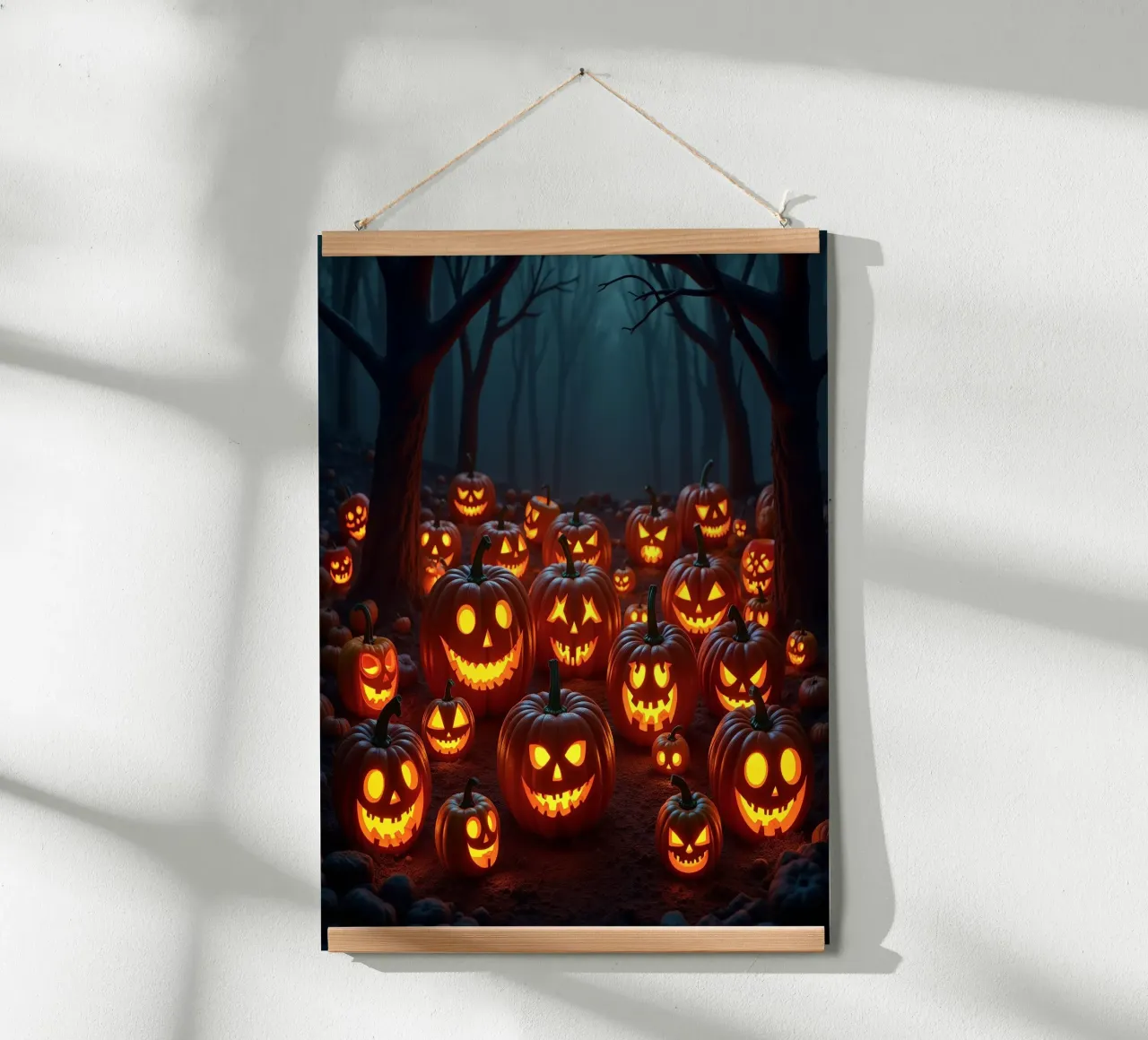 Halloween_zucche nel bosco_5 poster da Fantasie & Mystikwelten by LK