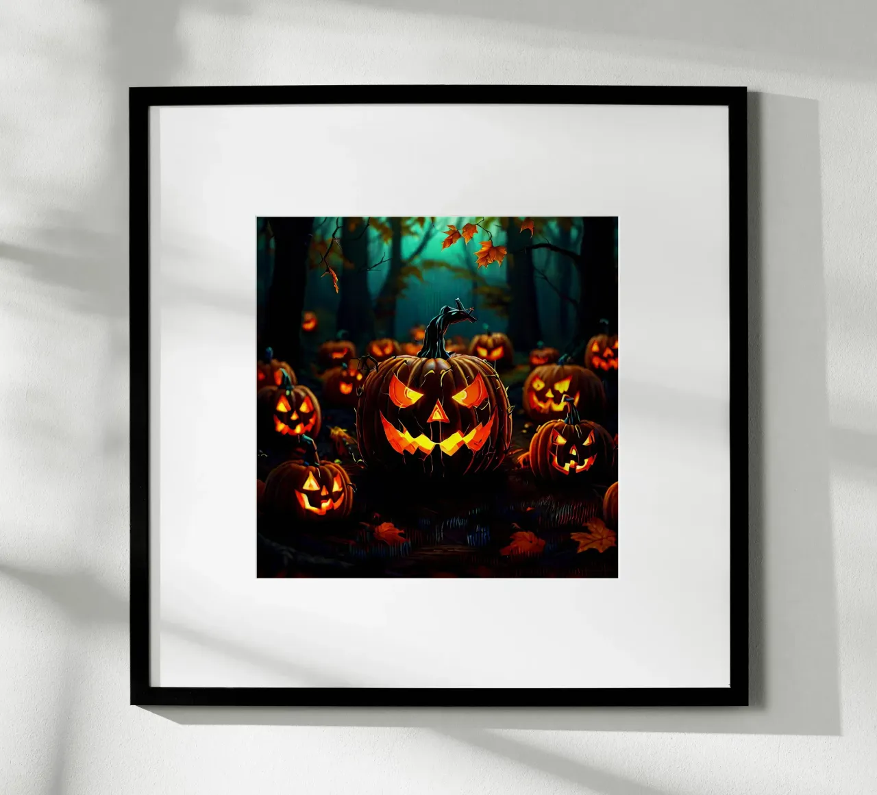 Halloween_zucche nel bosco_7 poster da Fantasie & Mystikwelten by LK