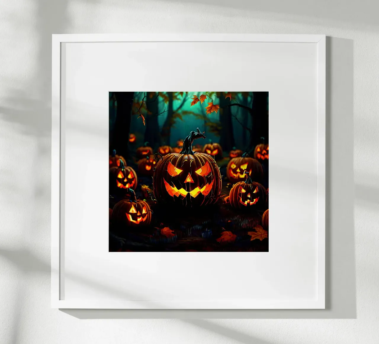 Halloween_zucche nel bosco_7 poster da Fantasie & Mystikwelten by LK