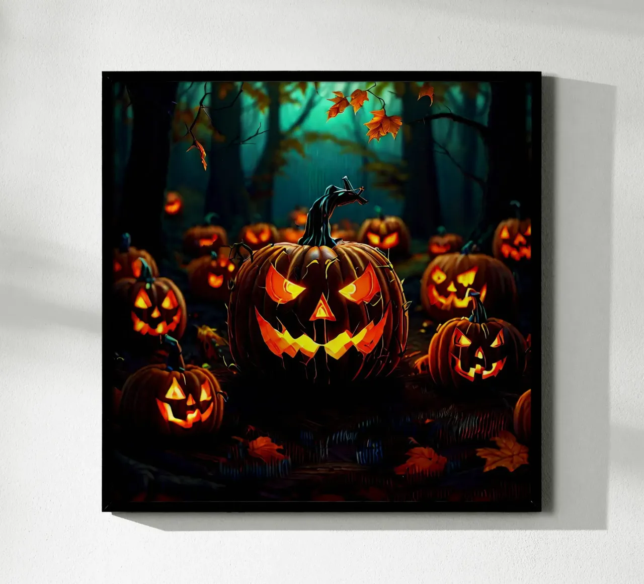 Halloween_zucche nel bosco_7 poster da Fantasie & Mystikwelten by LK