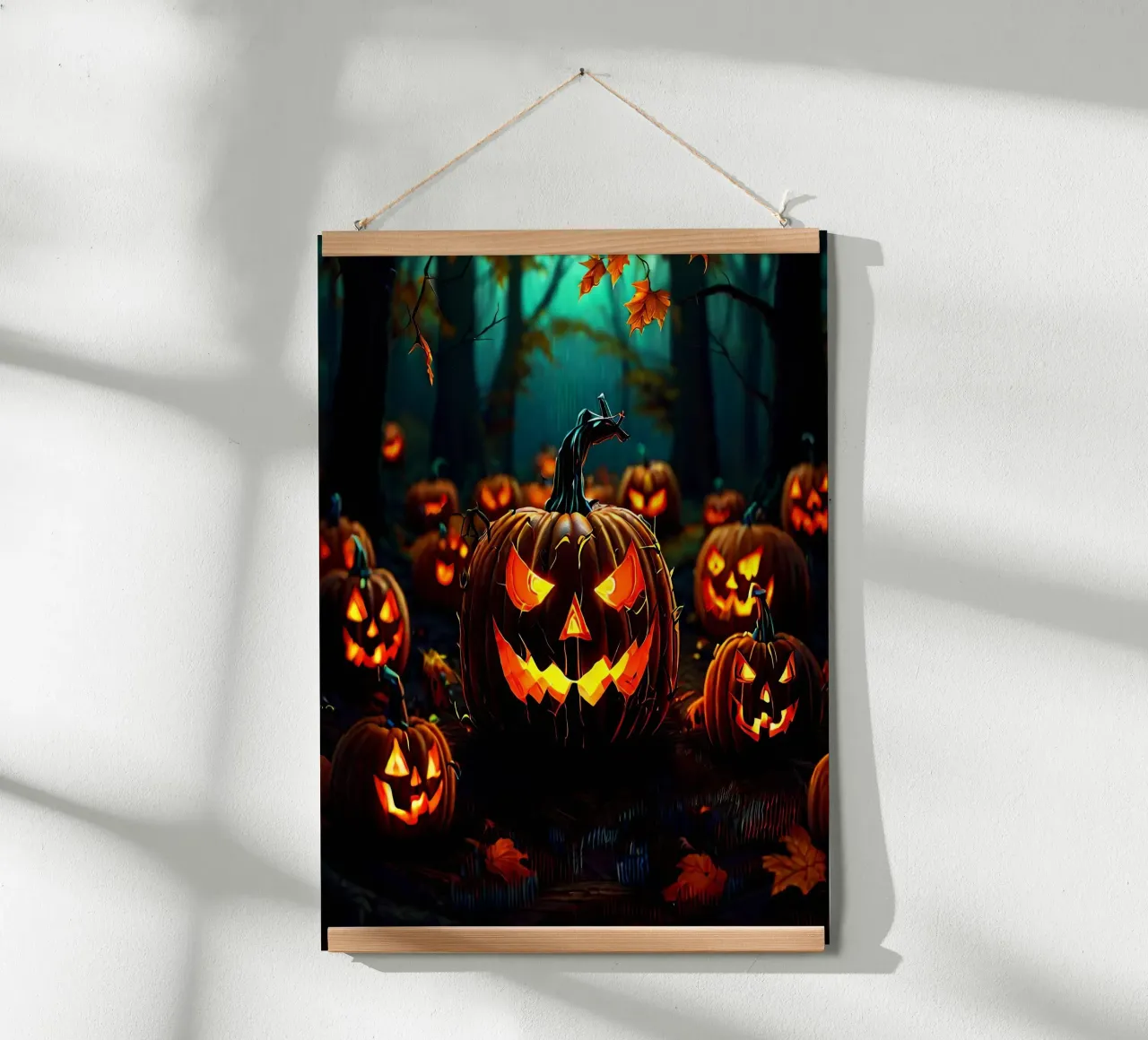 Halloween_zucche nel bosco_7 poster da Fantasie & Mystikwelten by LK