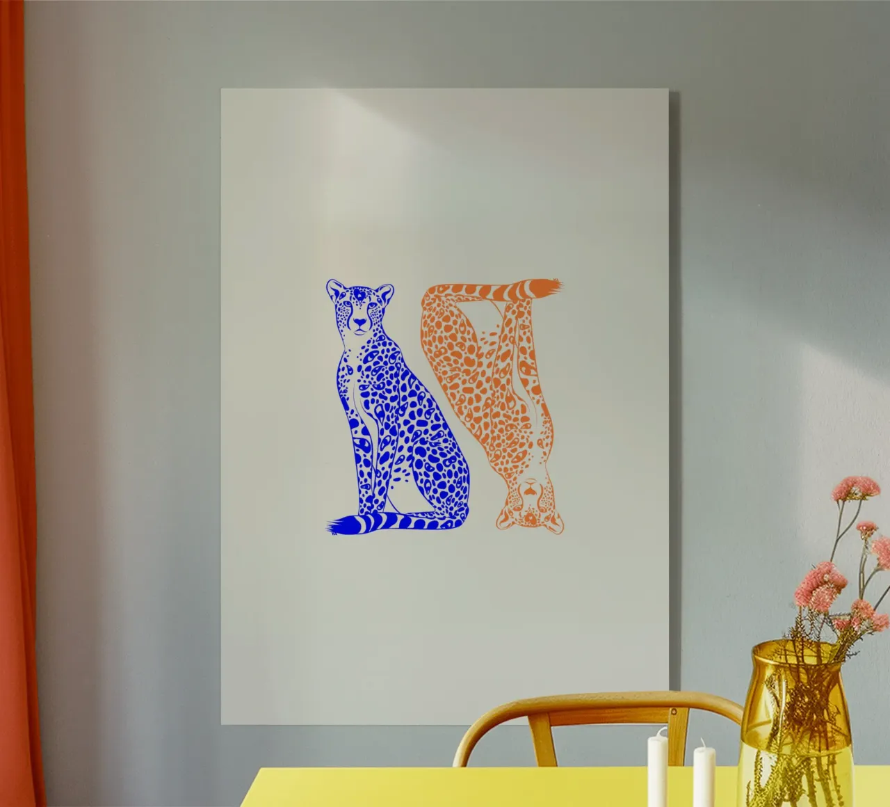 Leopards acrylic glass by Lise.ya