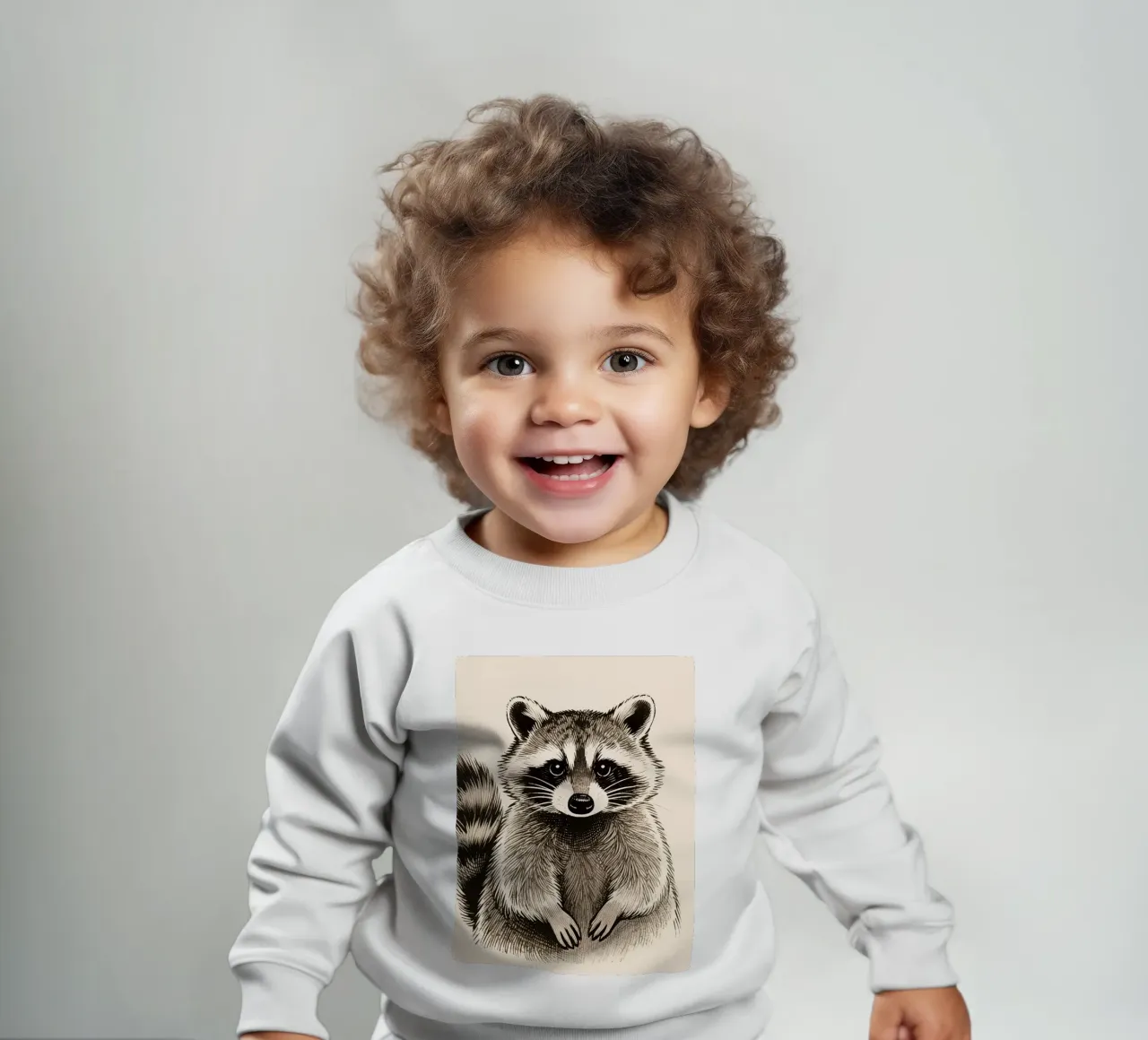 Procione felpa neonato da knowledge