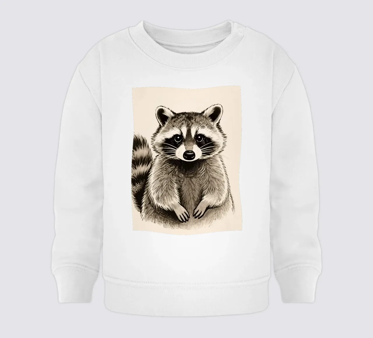 Procione felpa neonato da knowledge