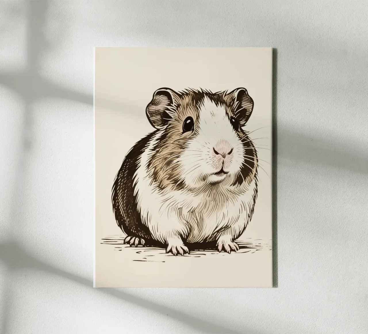 Guinea Pig canvas with Floater frame by knowledge