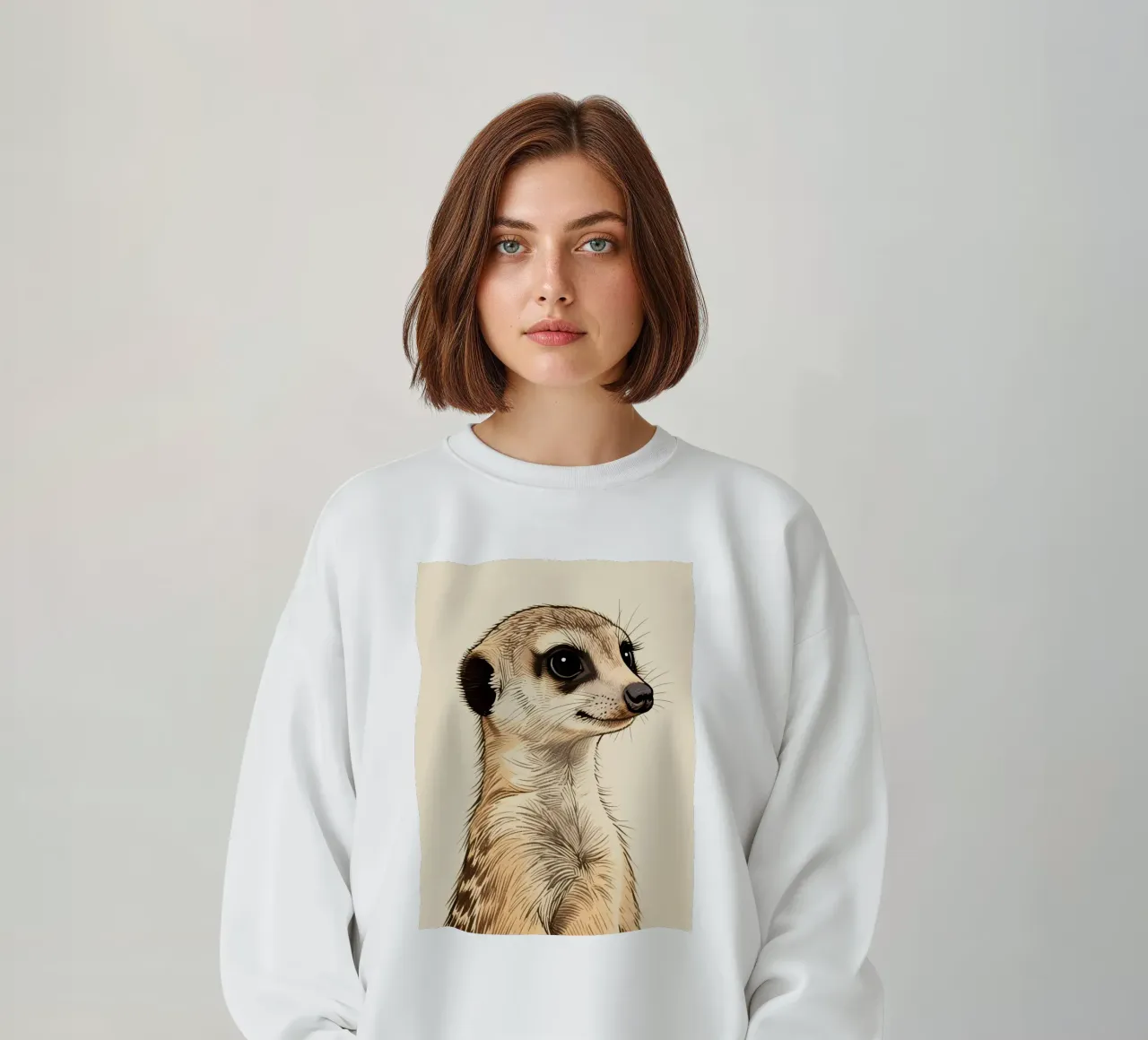 Meerkat sweatshirt by knowledge