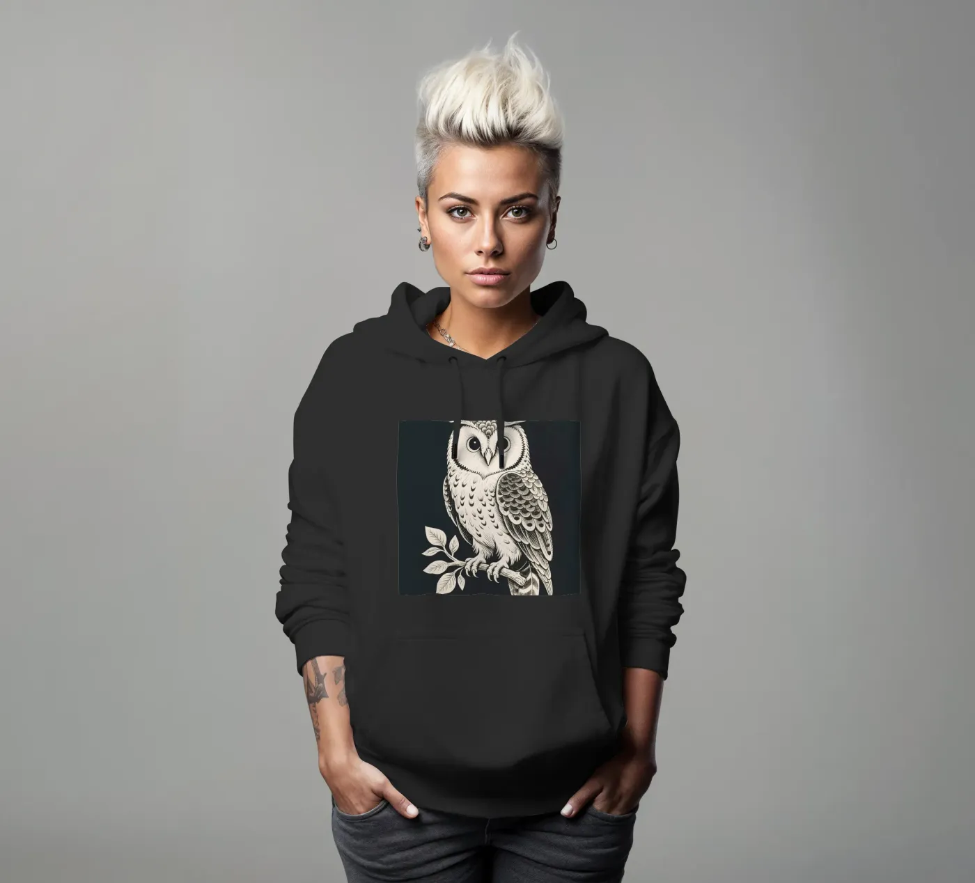 Owl Hoodie von knowledge