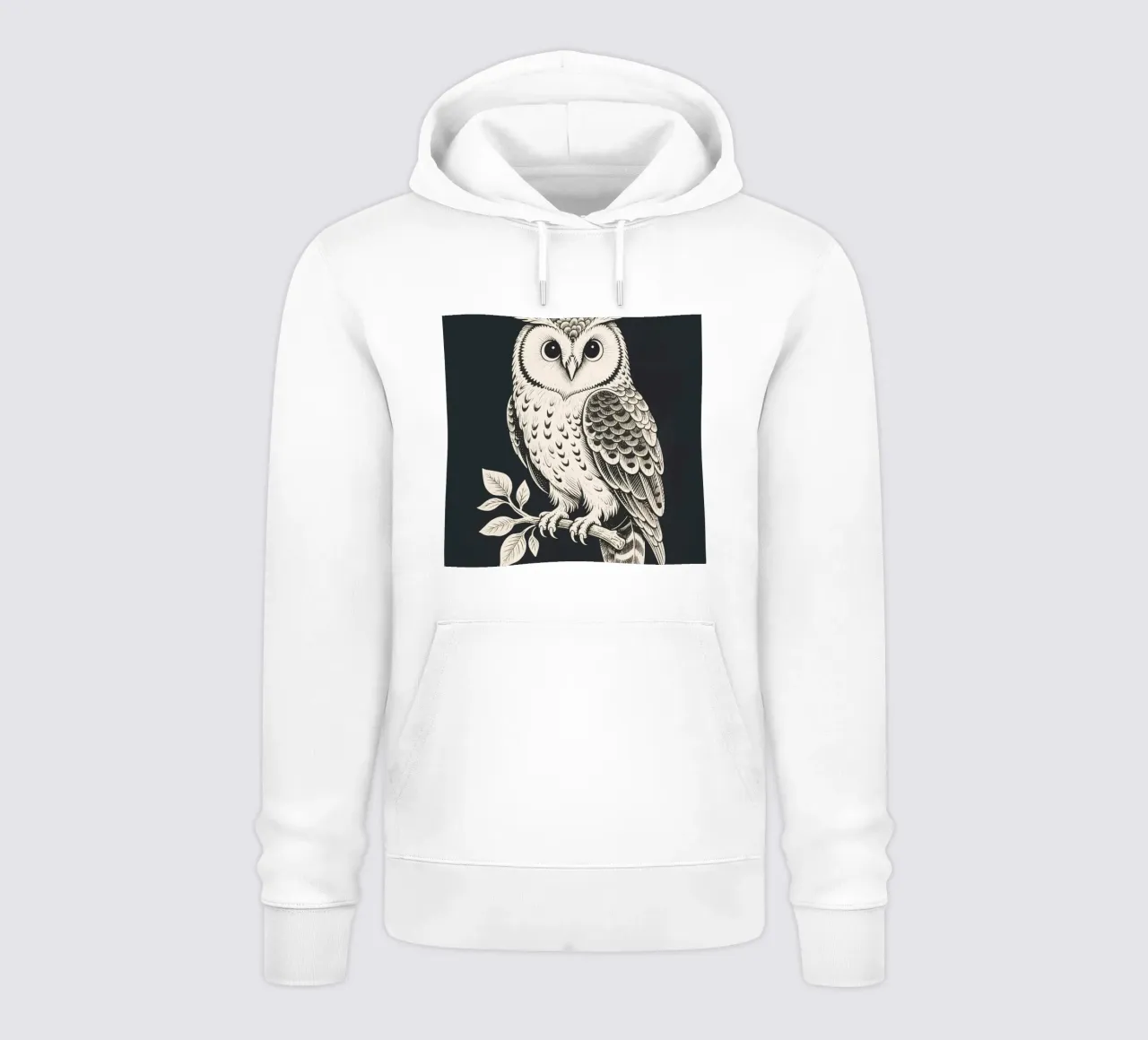 Gufo felpa con cappuccio da knowledge