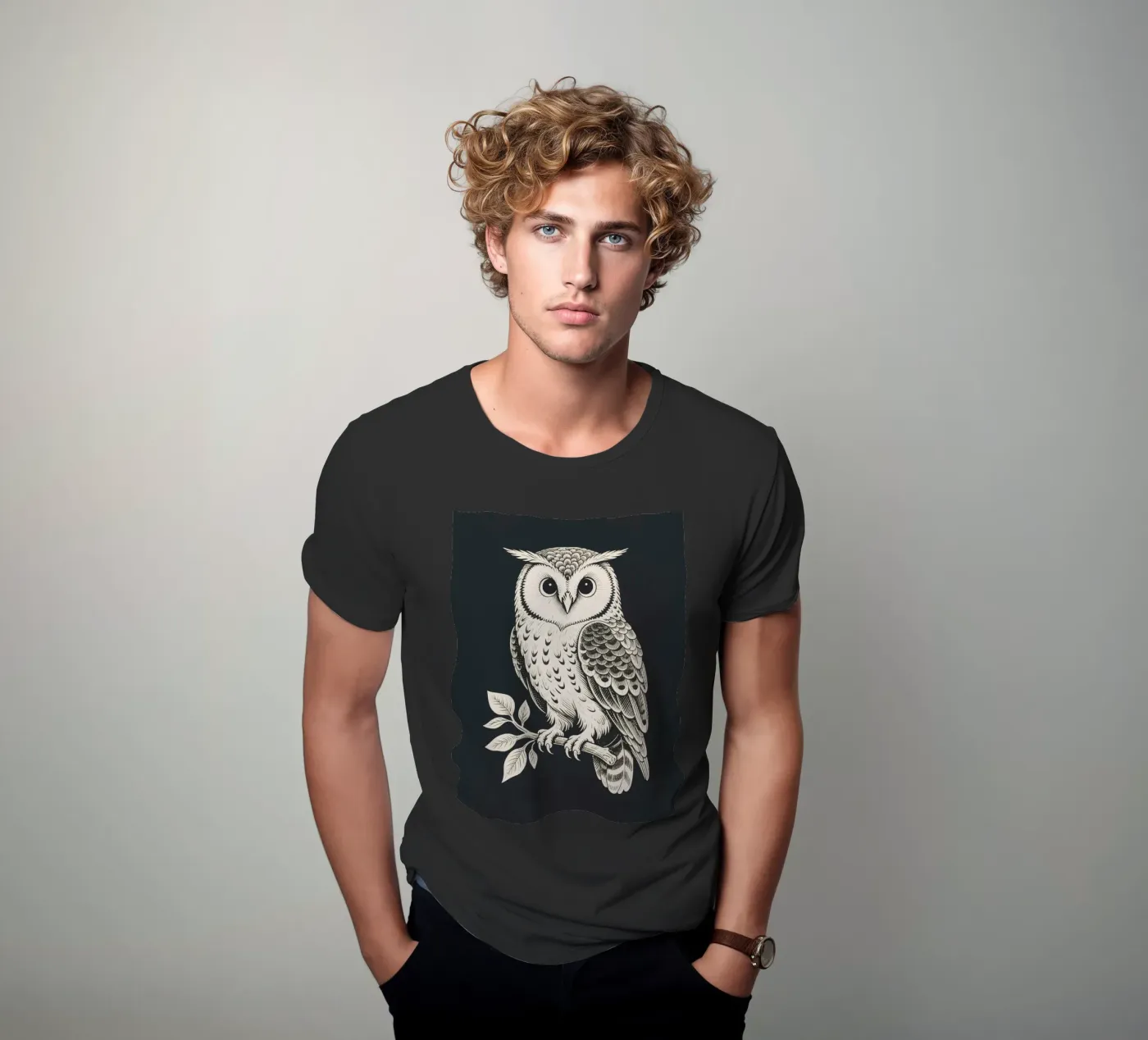Gufo t-shirt da knowledge