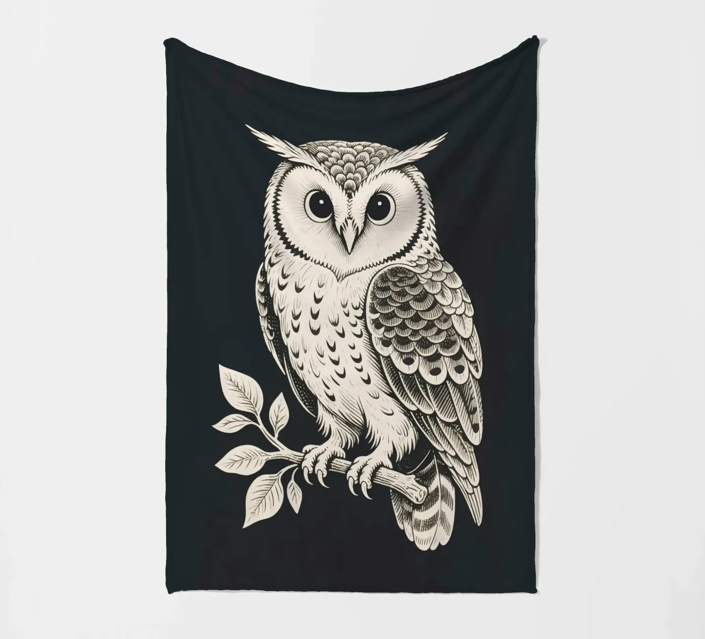 Hibou plaid polaire de knowledge