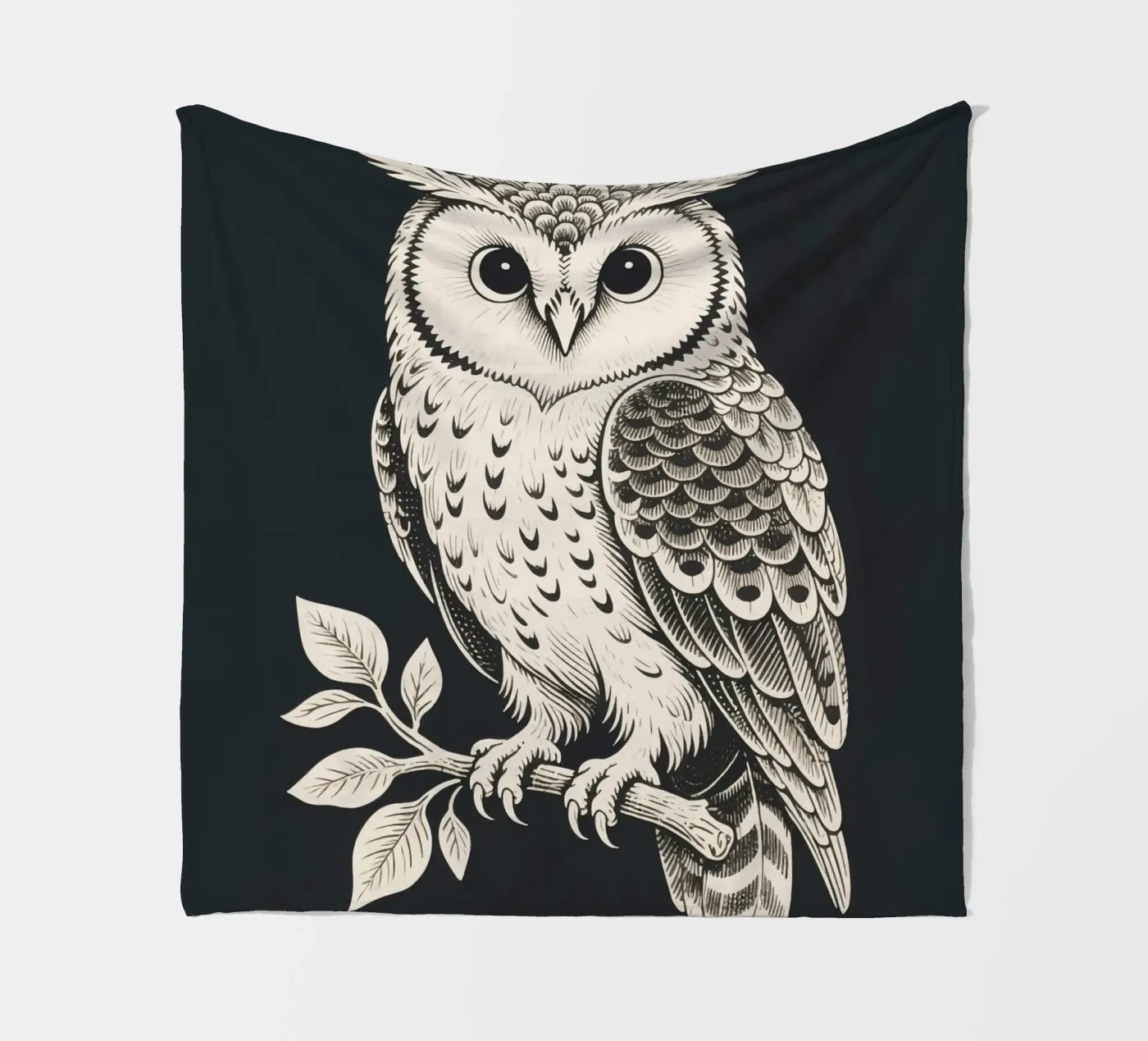 Hibou plaid polaire de knowledge