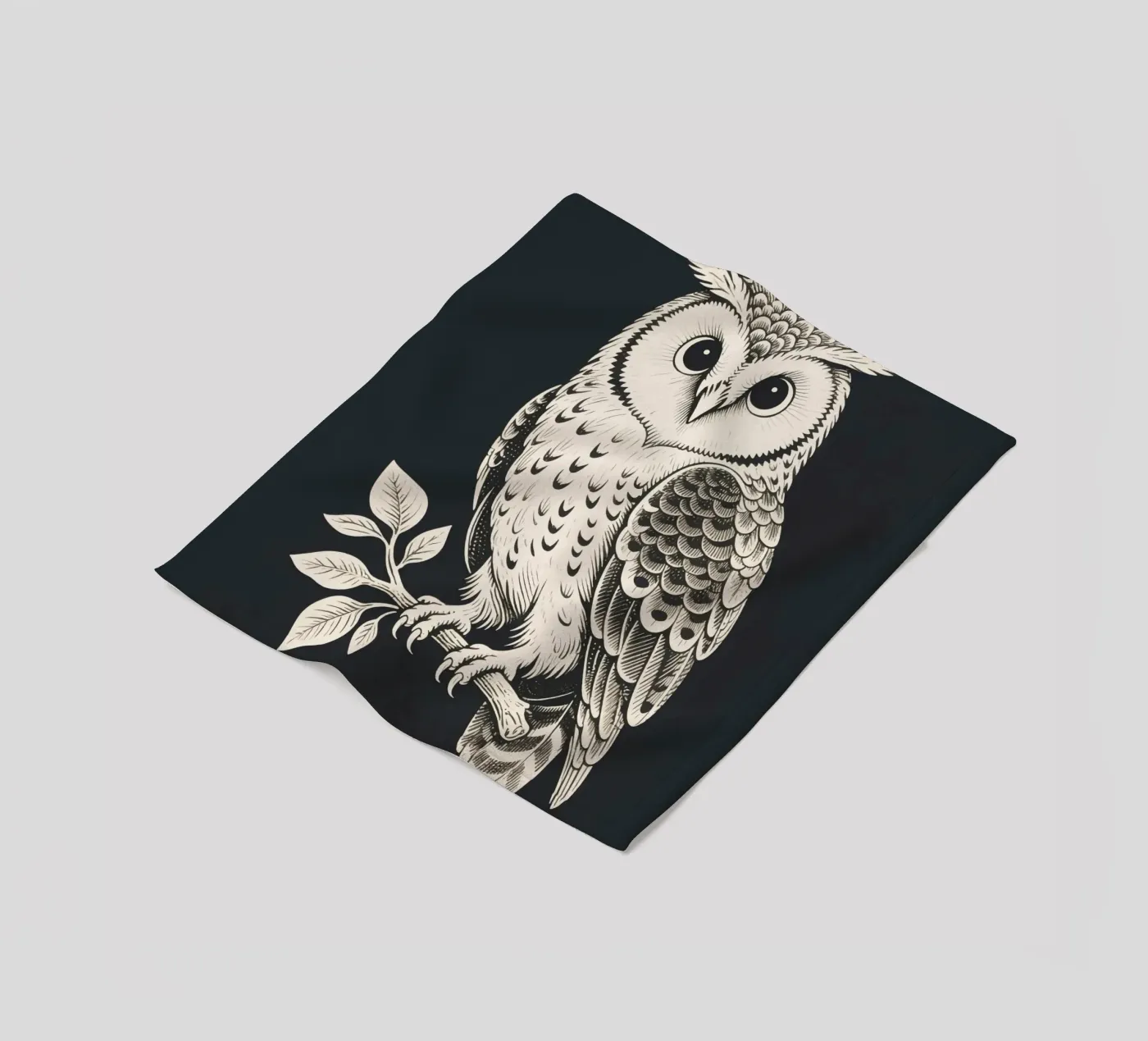 Hibou plaid polaire de knowledge