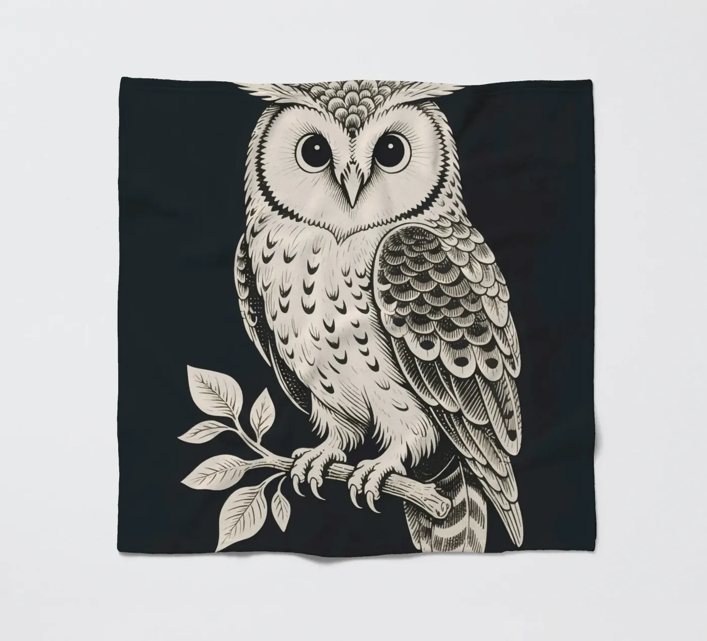 Hibou plaid polaire de knowledge
