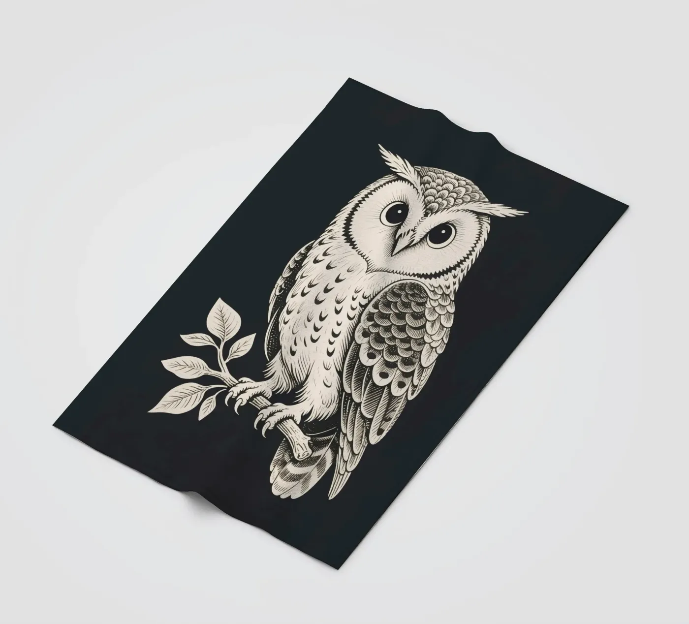 Hibou plaid polaire de knowledge