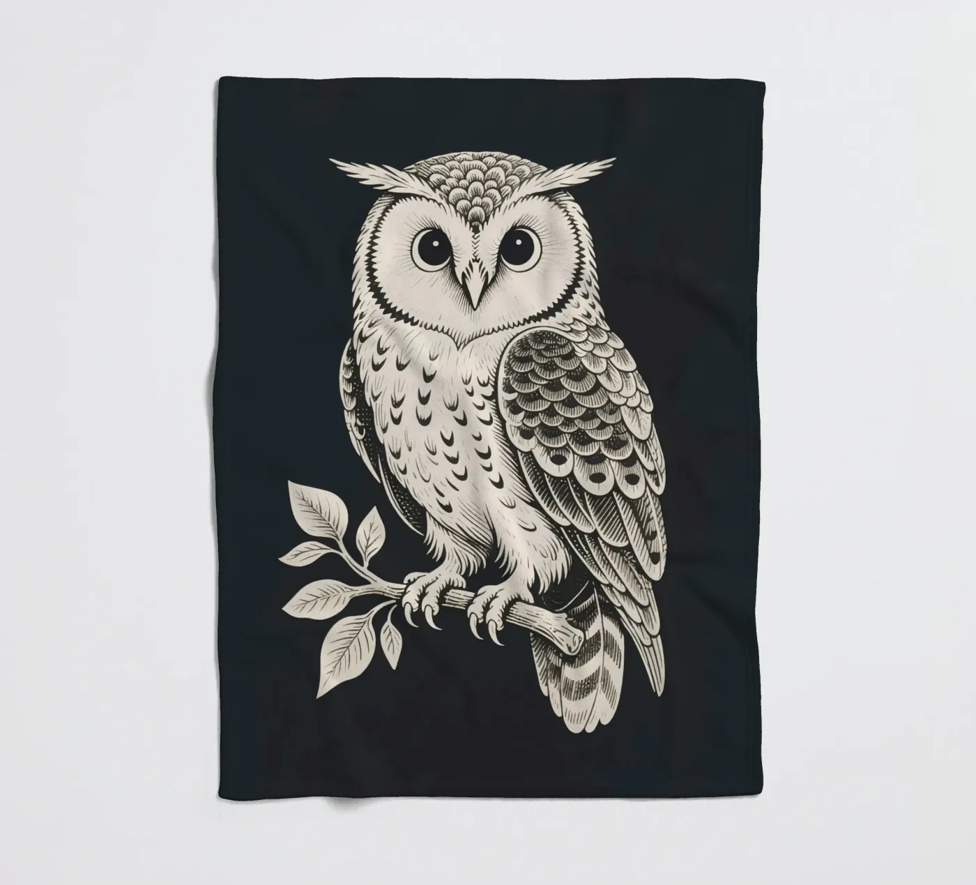 Hibou plaid polaire de knowledge