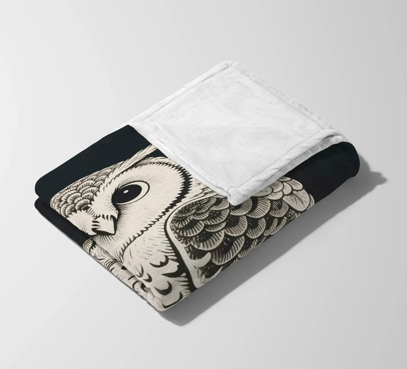 Hibou plaid polaire de knowledge