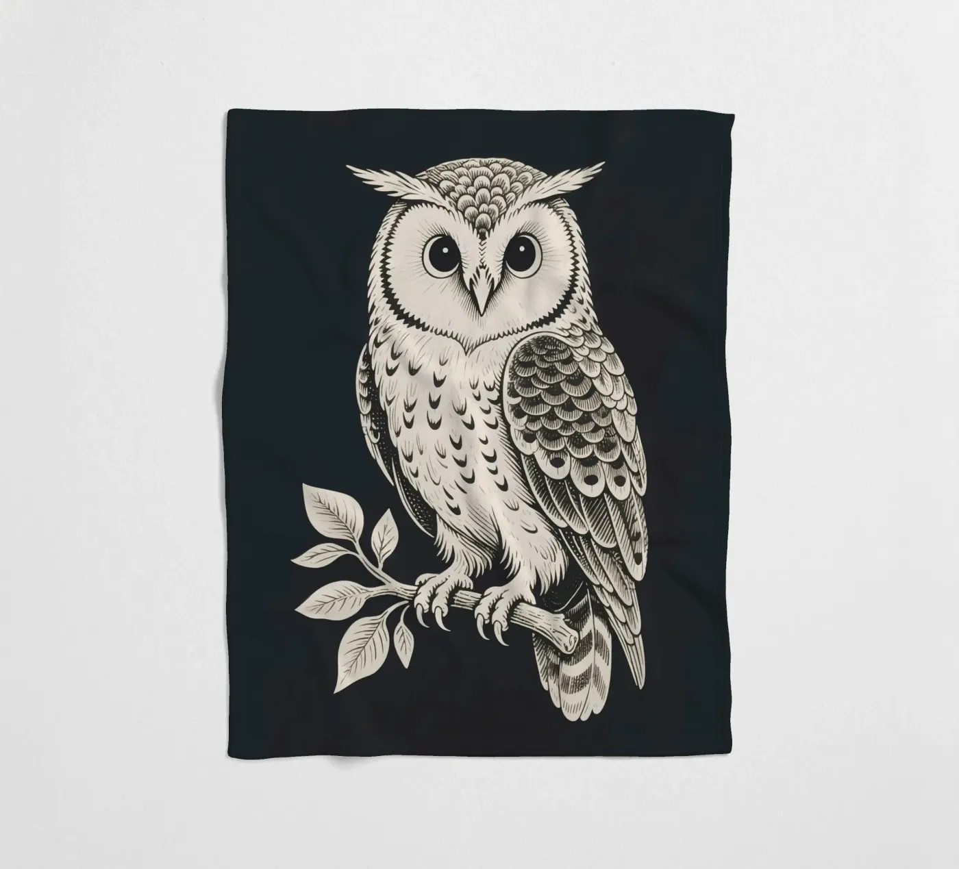Hibou plaid polaire de knowledge