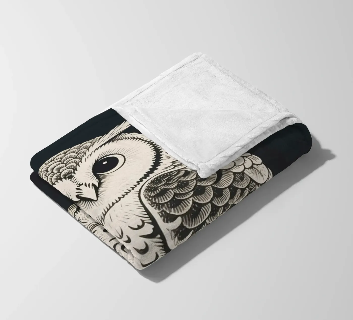 Hibou plaid polaire de knowledge