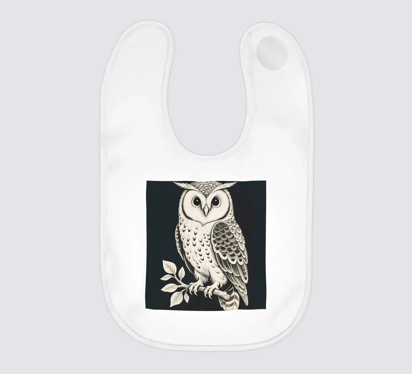 Owl baby bib by knowledge