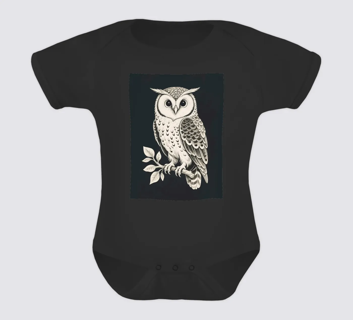 Eule Kurzarm Babybody von knowledge