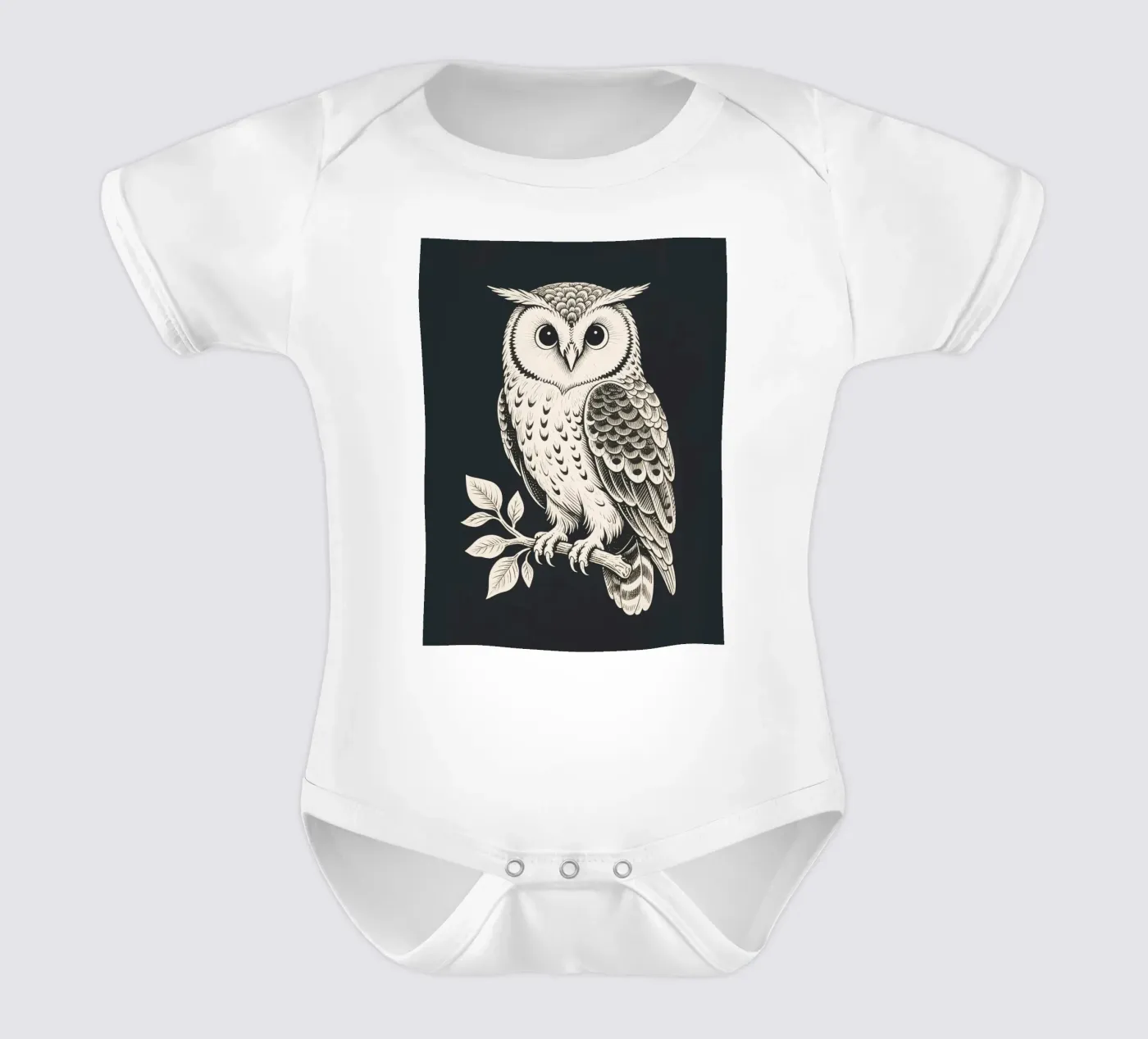 Gufo body neonato maniche corte da knowledge