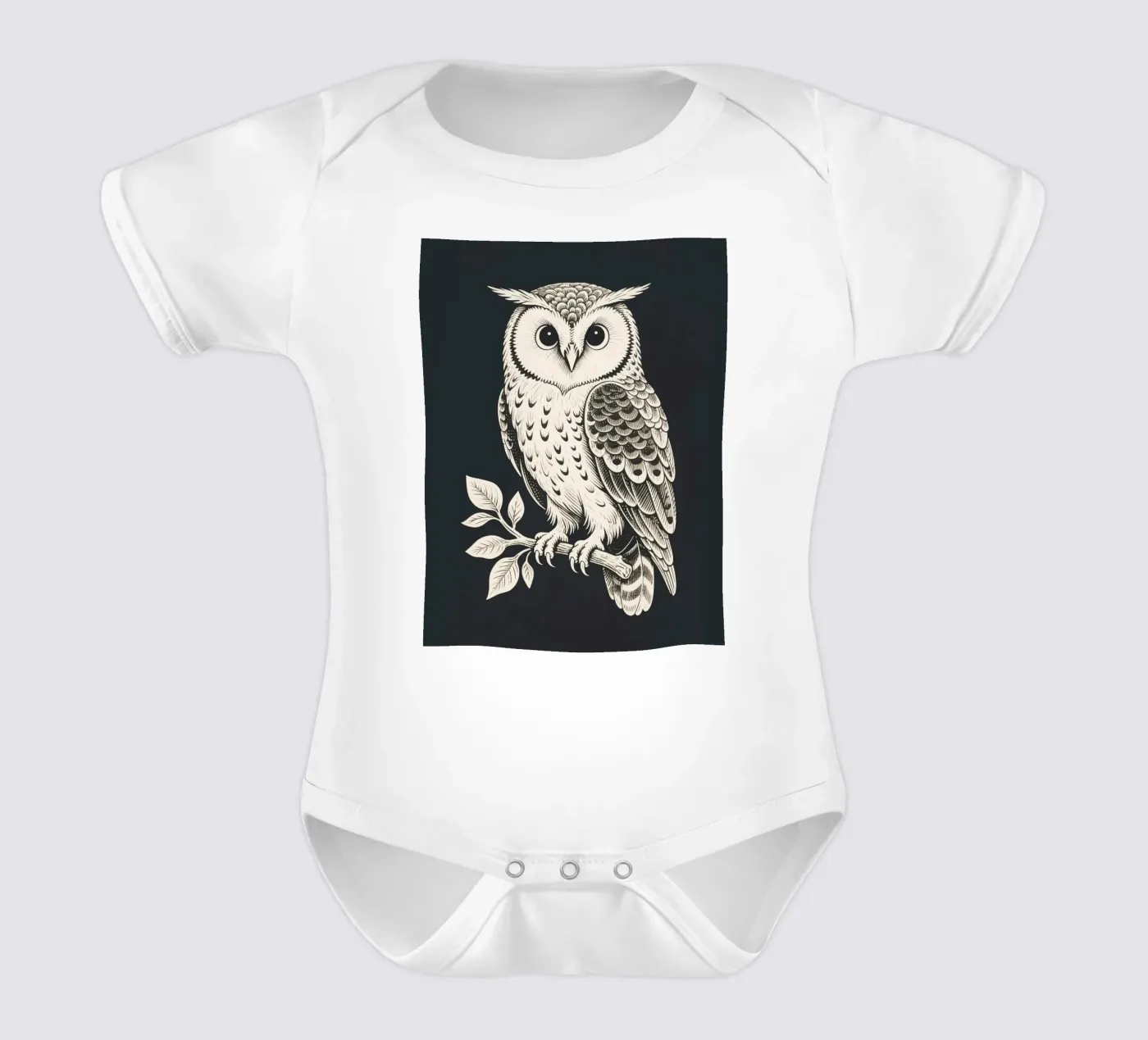 Eule Kurzarm Babybody von knowledge