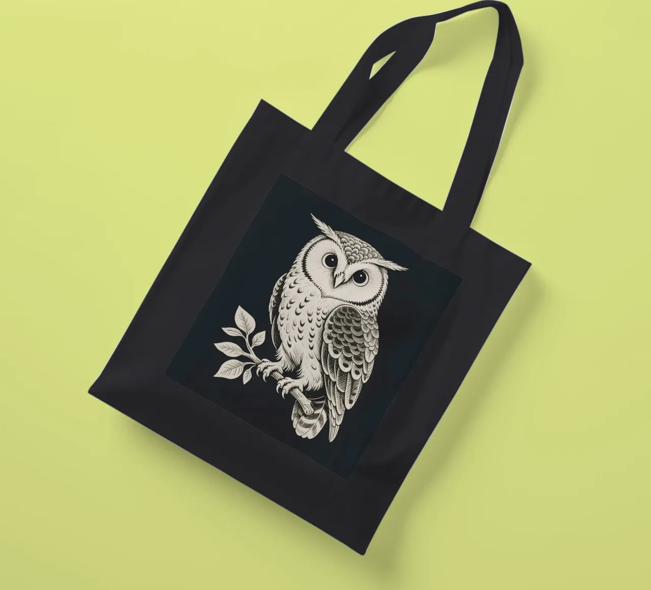 Eule Jutebeutel von knowledge