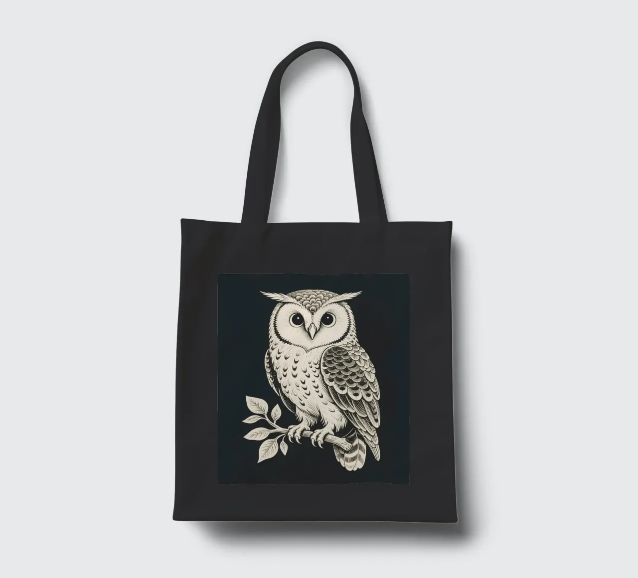 Eule Jutebeutel von knowledge