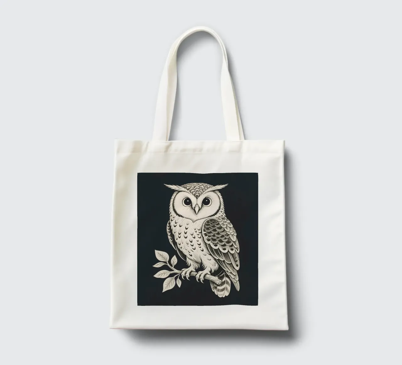 Eule Jutebeutel von knowledge