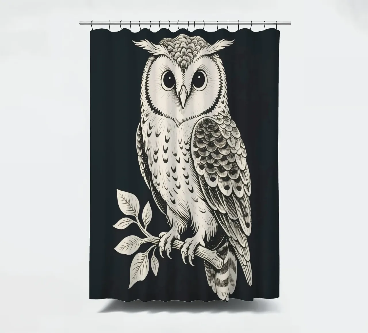 Eule Duschvorhang von knowledge